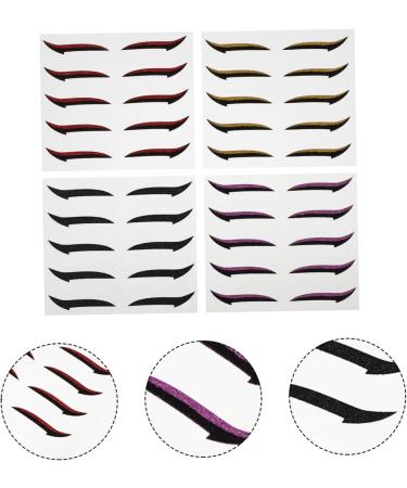 OHPHCALL 20 Pairs Eyeshadow Stickers Eyeliner Stickers Makeup Stickers for Eye Winged Eyeliner Stencil Glue - Buy Online on GoSupps.com