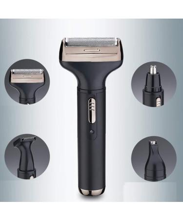 SunshineFace Men Electric Hair Trimmer Set 4 in 1 Beard Shaver USB Rechargeable Beard Shaver Nose Hair Remover Sideburns Trimmer - Buy Online on GoSupps.com