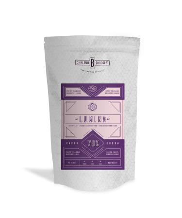 Handcrafted Organic Chocolate Chips - Lumina 70% Cocoa - 1kg - Chaleur B Chocolat
