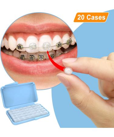 BVN Braces Wax - 20 Pieces Dental Wax Strips for Orthodontic Pain Relief | Colorful & Effective Tooth Wax for Irritation - Buy Online on GoSupps.com