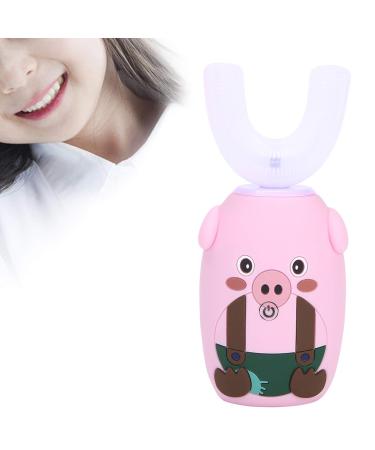 U-Shaped Automatic Toothbrush for Kids - Pink Electric Sonic Teeth Cleaner - Buy Online on GoSupps.com