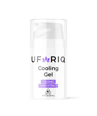 UFORIQ Cooling Gel - 1250mg Hemp Extract - Natural Hemp Cream for Muscles Joints Back Knees Neck Fingers Elbows - High Strength Hemp Extract with Arnica Menthol Turmeric - Made in The USA