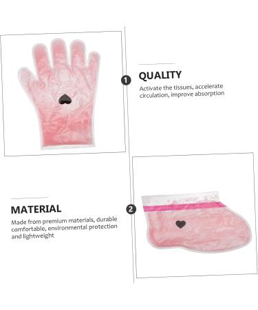 Beavorty 2 Pairs Wax Gloves Paraffin Wax Gloves Foot Cover Grooming Gloves Rose Gloves Spa Moisturizing Accessory Foot Hand Covers Paraffin Bath Liner Booties Wax Feet Cover - Buy Online on GoSupps.com