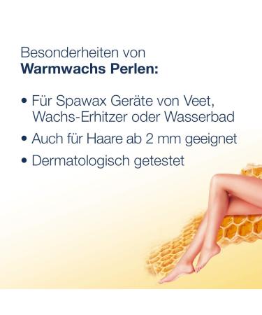 Warm Wax Pearls 6 Series with Beeswax - Long-Lasting Hair Removal Wax Beads (230g) for Wax Heater & Water Bath | Veet - Buy Online on GoSupps.com