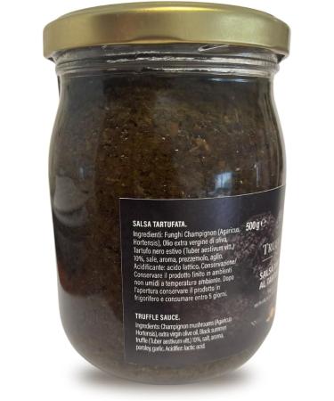  Truffleat Truffleat Truffle Sauce 500g Mushrooms and Black Truffle 10% Ready to use Mushroom-based Seasoning Mushrooms and Black Truffle Summer Mushroom and Truffle Sauce - Buy Online on GoSupps.com
