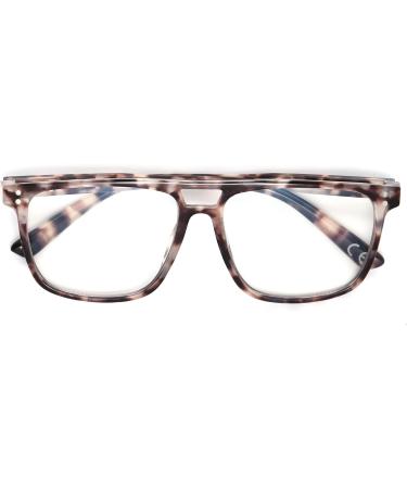 Foster Grant Milo Unisex Blue Light Glasses - Milky Gray Tortoise 53mm | Shop Internationally - Buy Online on GoSupps.com