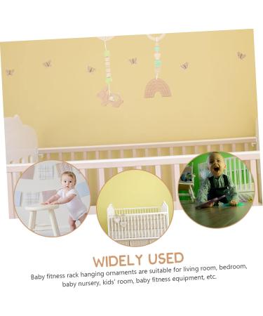 SAFIGLE 12 Pcs Baby Gym Accessories Set - Woody Plush Chew Toys for Children's Room Decor - Hemuhuan Greenx3pcs 26X8.5CMx3pcs - Buy Online on GoSupps.com