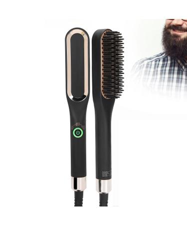 Beard glids comb for men electrical beard gladge for fast bare styling 2 in 1 multifunctional heated beard brush hair straightener thermal brush (EU) - Buy Online on GoSupps.com