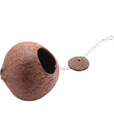 KJKVIVH Natural Coconut Shell Bird Nest House Hut For Pet Parrot Budgies Parakeet Cockatiels Conure Canary Pigeon Cage Rat Gerbil Mice Cage Seed Feeder Toy Nesting Box - Buy Online on GoSupps.com