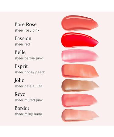 Jouer Essential Tinted Hydrating Lip Oil Gloss Moisturizing Dry Lip Treatment Serum - Fragrance Free Tinted Lip Oil - Jojoba Seed Oil and Apricot Oil Formula R ve - Sheer Muted Pink - Buy Online on GoSupps.com