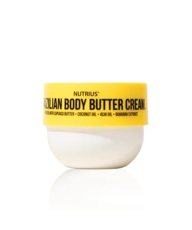 Nutrius Brazilian Body Butter Cream 6 FL OZ 6 Fl Oz (Pack of 1)