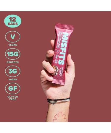 Misfits S'mores Vegan Protein Bars - High Protein, Low Sugar, Gluten Free - Pack of 12 - Buy Online on GoSupps.com