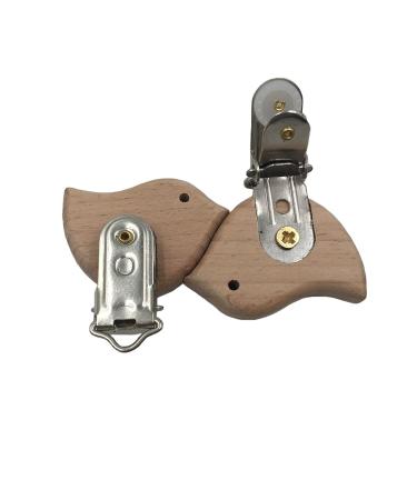 Natural Beech Wood Baby Pacifier Clips | Eco-Friendly Pacifier Chain Accessories Ncbvixsw - Buy Online on GoSupps.com