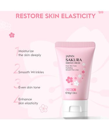 Japan Sakura Face Cream Face Moisturizer for Women Anti Aging Face Cream for Moisturize and Smooth Fine Lines Anti Wrinkle Cream with Vitamin C and Sakura Extract Facial Cream for All Skin Type - Buy Online on GoSupps.com