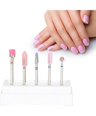 Manicure Drills Nail Drills Durable Beauty Salon Home Manicure Store Store (Set of 10 Pieces White) - Buy Online on GoSupps.com