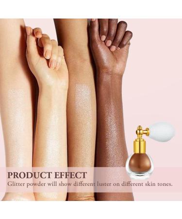 AOOWU Shimmering Glitter Powder Spray - Sparkling Body & Hair Highlighter Loose Powder for Women - Brown - Buy Online on GoSupps.com