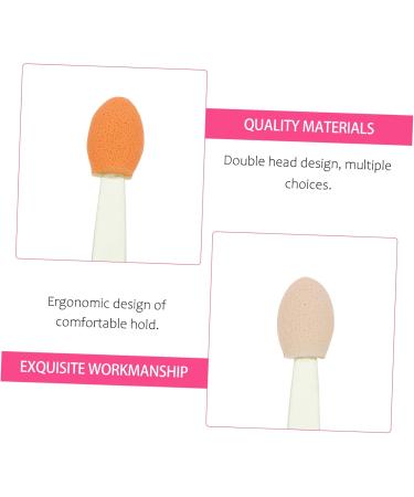 100pcs Tools Double-headed Cosmetic Disposable Plastic Tipped Makeup Professional Eyeshadow 6.5x1.3cm Green - Buy Online on GoSupps.com