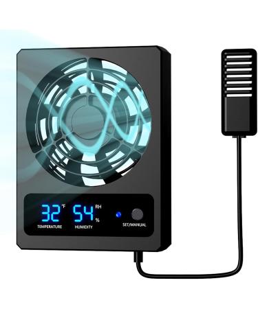 Rurunklee Ventilation Fan for Reptile Enclosure - Smart Reptile Temperature and Humidity Gauge with LED Display - Efficient Cooling Fan Durable Ventilation Fan for Snakes Rainforest Terrarium A: ( ) - Buy Online on GoSupps.com