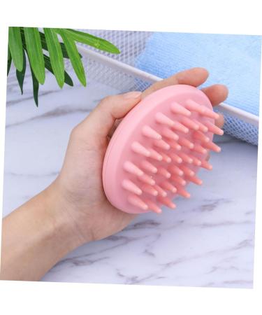 Partykindom 3-in-1 Shower Hairbrush & Scalp Massager for Hair Growth - Pink Shampoo Brush with Automatic Massage Function - Buy Online on GoSupps.com