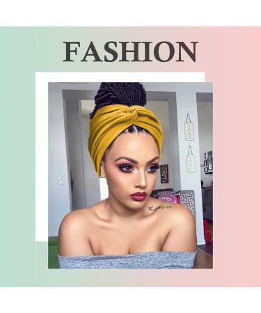AKTVSHOW 7'' Wide Headbands for Women - 8Pack Extra Large Turban Hair Bands for Fashion, Yoga, Workout - Bright Hope Collection - Buy Online on GoSupps.com
