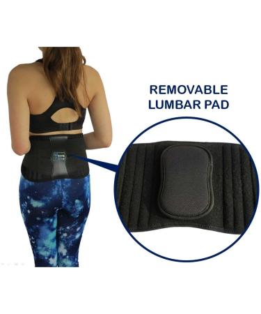 ComfyMed Premium Back Brace CM-102M for Lower Back Pain Relief - REG 26-37 Belly - Buy Online on GoSupps.com