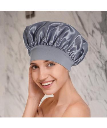 Sleeping Hair Towel Satin Hair Towel for Sleeping Hair Poping Towel Satin Hair Towel for Women Quick Drying Hair Turban Wrap Protective Anti-Frizz Satin Towel for Women Silver - Buy Online on GoSupps.com