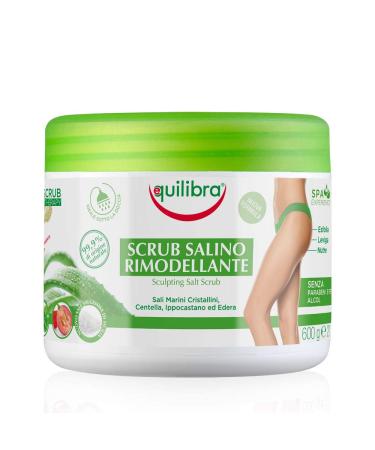 Equilibra Organic Body Scrub with Dead Sea Salt Aloe 600 Ml