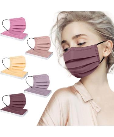 Amyglin 50-Piece Colorful One-Way Mouth-Nose Protection | Breathable Multifunctional Scarf Neckerchief Bandana for Adults - Men & Women - Buy Online on GoSupps.com