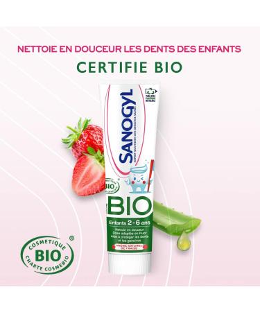 Bolton Solitaire SAS Sanogyl Toothpaste for children 26 years organic strawberry 50 ml - Buy Online on GoSupps.com