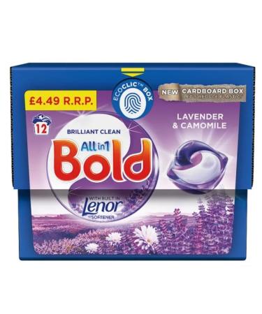 Bold ALL in ONE Lavender & Camomile Dream Team Capsules 4 x (12x22.8g) PMP