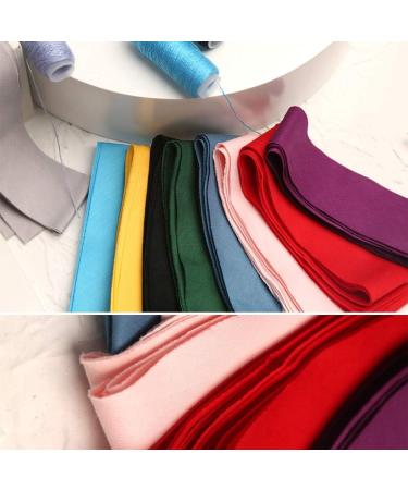 LUNARM Fold Bias Tape 10 Colors Cotton Sewing Bunting Bias Tape - 1.4 inch x 78.7 inch - Fabric Ribbon for Seaming, Binding, Hemming, Piping, Quilting - Buy Online on GoSupps.com
