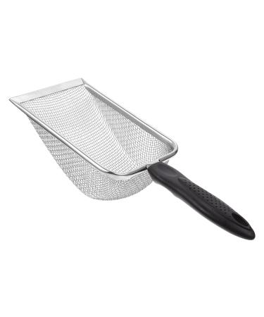 Ultechnovo filtering from sand shovel.Reptilia sand fine -meshed stainless steel reptiles terrarium substrate stray crediper corner shovels for terrariums sand single -litter black reptile