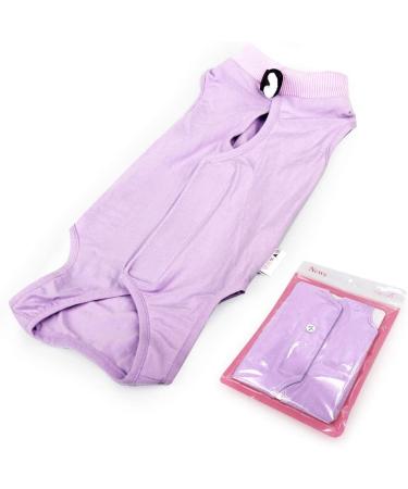 LIANZIMAU Cat Surgical Recovery Suit - Purple Medium - E-Collar Alternative & Pajama for Abdominal Wounds - Indoor Pet Clothing - Buy Online on GoSupps.com