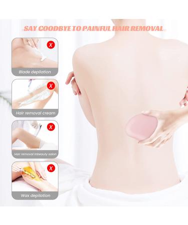 Reusable Crystal Hair Eraser for Women and Men - Painless Exfoliation Tool - Pink - Buy Online on GoSupps.com