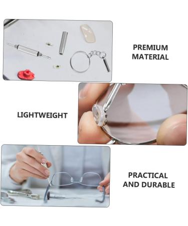 Housoutil 10-Part Screwdriver Glasses Repair Set | Essential Tools for Glasses Repair Nose Pads Tiny Screws & Tweezers - International Shipping Available! - Buy Online on GoSupps.com