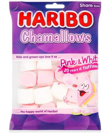  HARIBO HARIBO Pink & White Marshmallows 140g x Box of 12 - Buy Online on GoSupps.com
