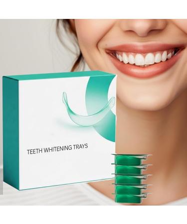 Teeth Whitening Trays Prefilled Whitening Kit Professional Tooth Cleaning Trays with Refreshing Mint Flavor for Men Women Easy At Brightening Solution for Health & Hygiene - Buy Online on GoSupps.com