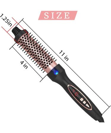 Upgrade 1.25-Inch Thermal Brush for Loose Curls | 9 Heat Settings | Tourmaline Ionic Curling Iron | Dual Voltage for Travel - Buy Online on GoSupps.com