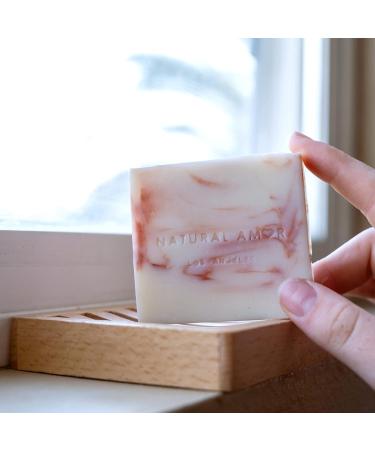 Natural Amor Handmade Soap Bar Variety 3 Pack - Rose Lavender Citrus Scented Gift Set for Women, Vegan, 3.5 oz each - Buy Online on GoSupps.com