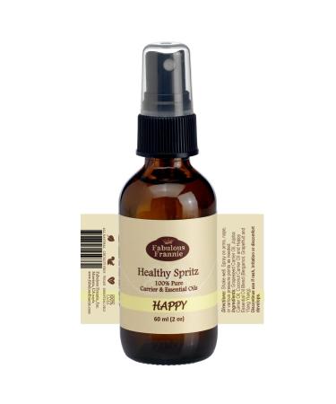 Fabulous Frannie Happy Healthy Massage Spritz - 2oz Carrier Oils with Bergamot Grapefruit & Ylang Ylang - Natural Aromatherapy for Relaxation | International Shipping - Buy Online on GoSupps.com