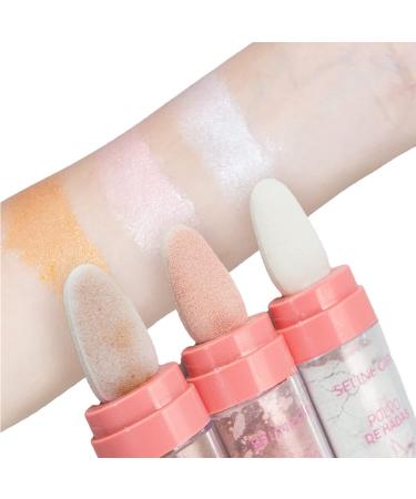 3PC Fairy Dust Shimmer Highlighter Powder Stick Set - Natural Glitter for Face, Body & Hair - Buy Online on GoSupps.com