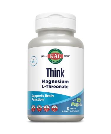 KAL Think Magnesium L-Threonate 2000 mg 60 Tablets