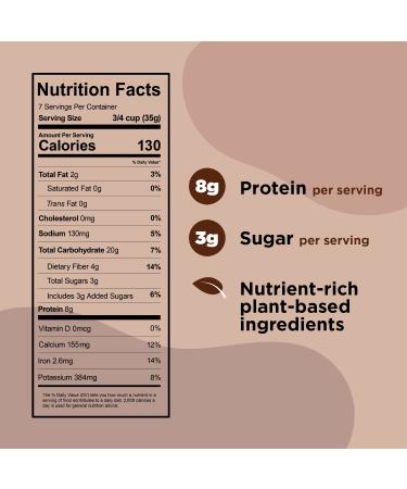 Three Wishes Cocoa Protein Breakfast Cereal 6-Pack - High Protein, Low Sugar, Vegan, Kosher, Grain-Free, Dairy-Free, Non-GMO - 8.6 Ounce (Pack of 6) - Buy Online on GoSupps.com
