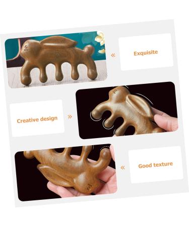 Beavorty Green Sandalwood Gua Sha Comb - Natural Wooden Massage Comb for Women | Meridian Wellness Gift - Buy Online on GoSupps.com