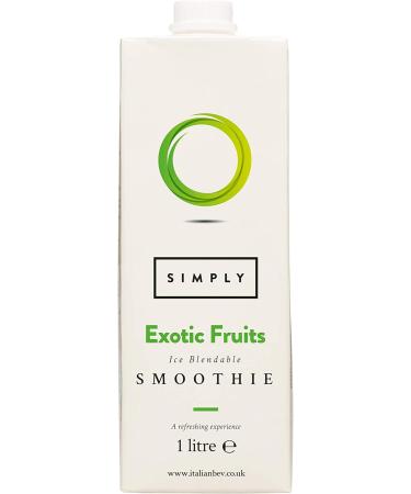Exotic Fruits Vegan Smoothie Mix - Real Fruit Puree Concentrate (1L) - Buy Online on GoSupps.com