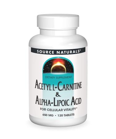 Source Naturals Acetyl L-Carnitine & Alpha-Lipoic Acid 120 Tablets