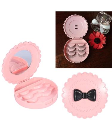 Flower Shape Lash Storage Organizer - Portable Eyelash Case for Travel | 1pc False Eyelashes Storage - Buy Online on GoSupps.com