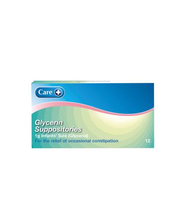 Care Infant Constipation Relief Suppositories Glycerin Suppositories - 12s (1g Glycerol) 155514