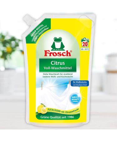 Buy Frosch Citrus Laundry Detergent 20WL - Eco-Friendly 1.8 Litre - International Shipping Available - Buy Online on GoSupps.com