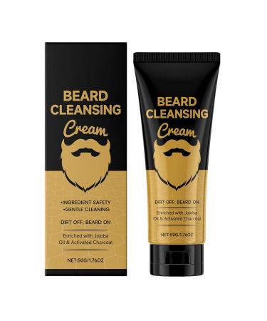 Beard Shampoo Cleanser Moisturizing Softener Cleanser Moisturizing Mustache Wash Cream For men and fathers for daily showering and care morning travel shaving styling weekend and